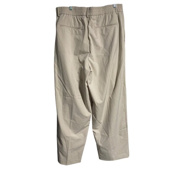 Zara Pleated Wide Leg Dress Pants Womens Size Large Cream Ecru - Picture 2 of 8